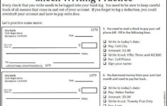 printable check writing worksheets 2 42 Printable Blank Checks Worksheets Life Skills Classroom Teaching