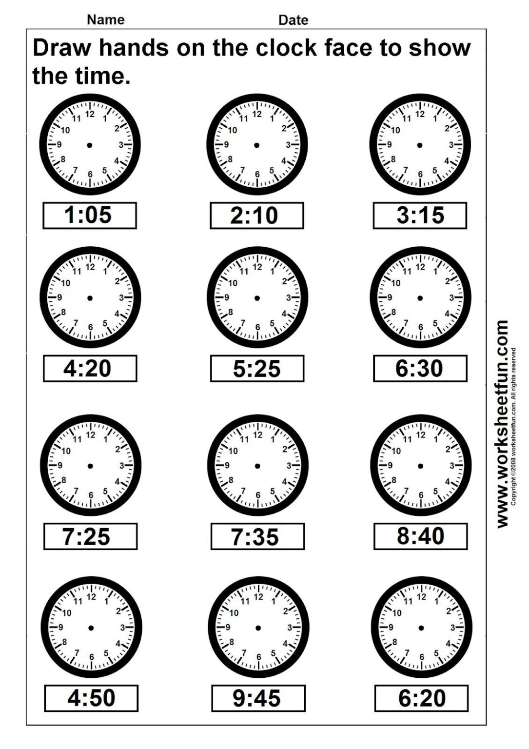 Printable Clock Worksheets Peggy Worksheets