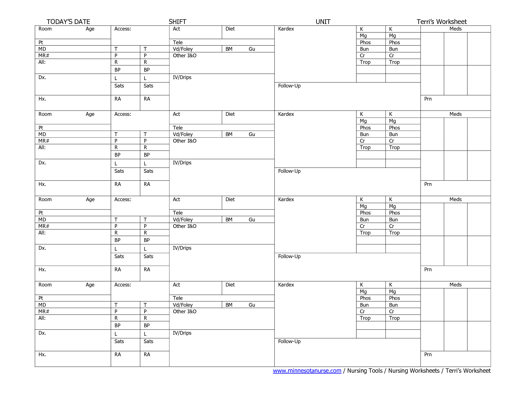 Printable Cna Worksheets Printable Worksheets