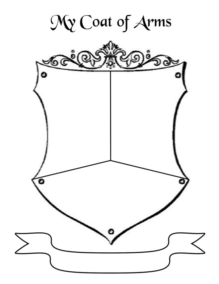 Printable Coat Of Arms Worksheet