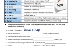 Printable English Worksheets For Middle School