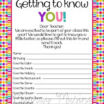 Printable Getting To Know You Worksheets