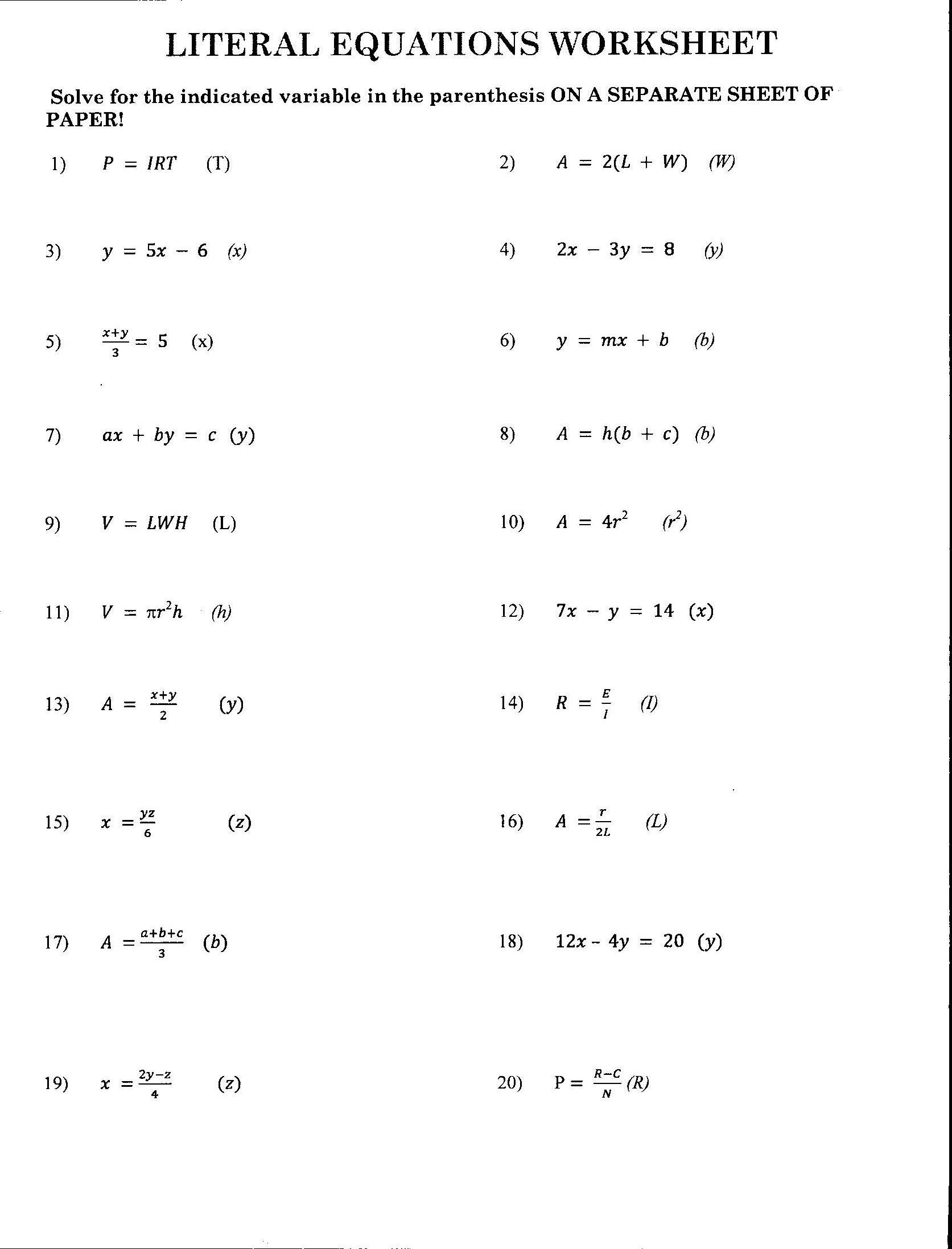 Printable Math Worksheets Www Mathworksheets4Kids Com Answers 