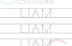 printable name tracing worksheets 1 Name Tracing Worksheet Etsy