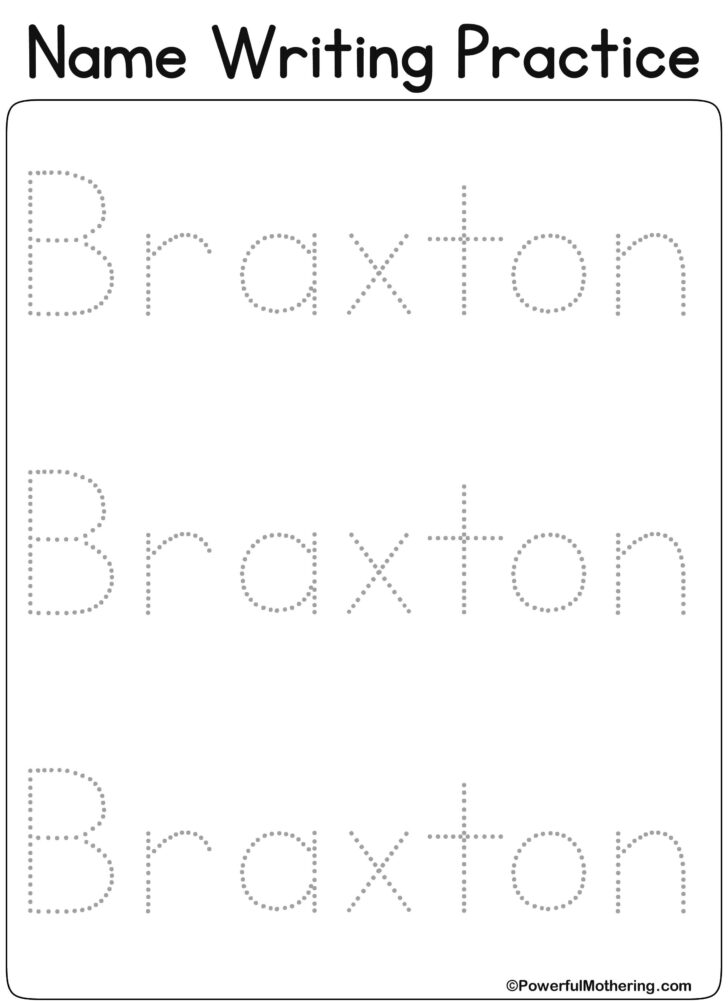 Printable Name Tracing Worksheets