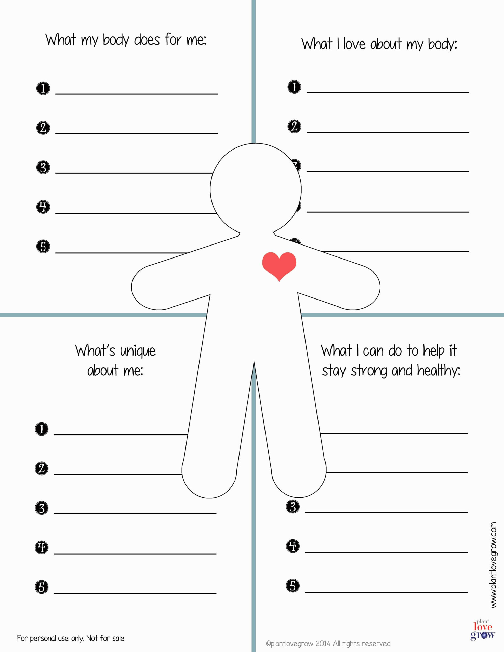 Printable Self Esteem Worksheets For Teenagers Forms Worksheets 