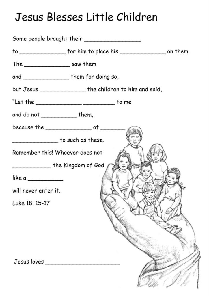 Printable Worksheets Miracles Jesus 