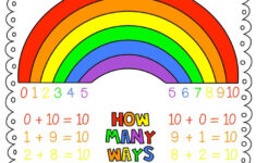 Rainbowto10 2 pdf Math Facts Homeschool Math Math Lessons