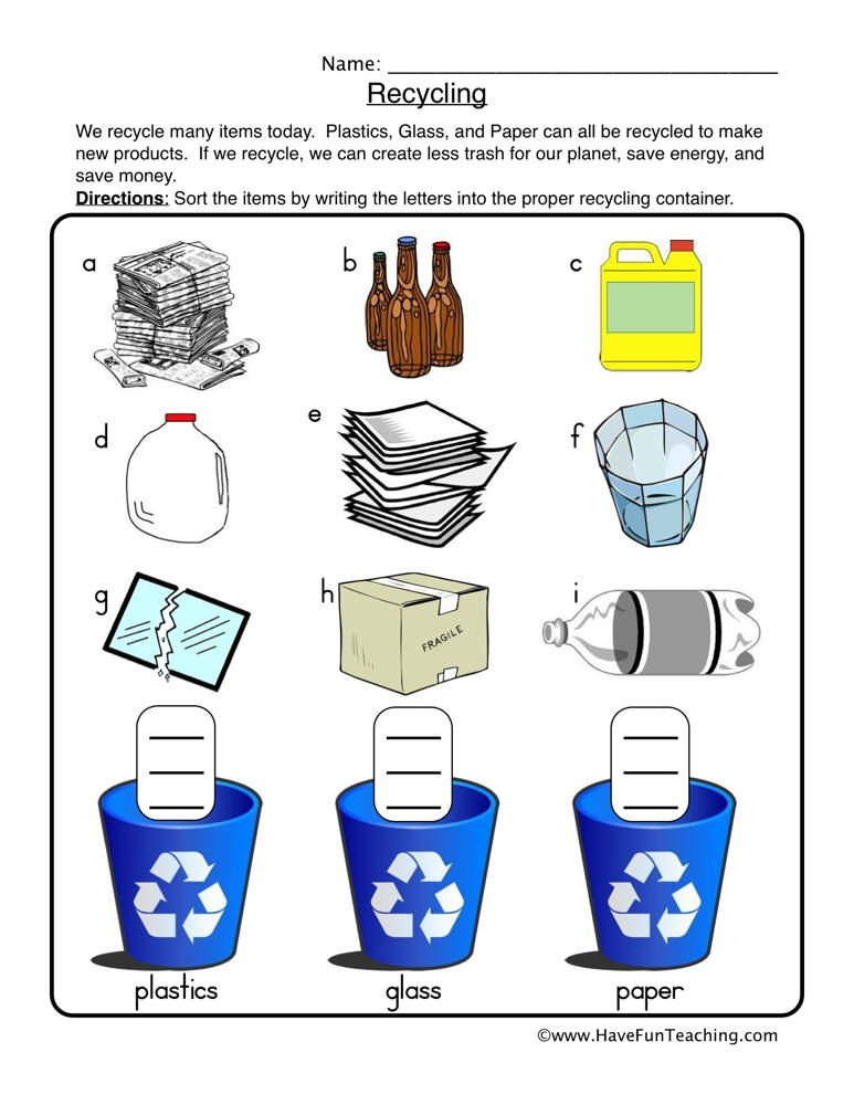Recycling Activities For Preschool Google Search Kindergarten 