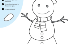I m A Little Snowman Worksheet Pin The Nose On The Snowman Super Simple