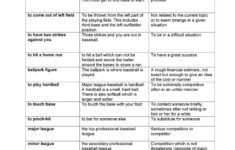 Softball Word Search Vocabulary Crossword And More Softball