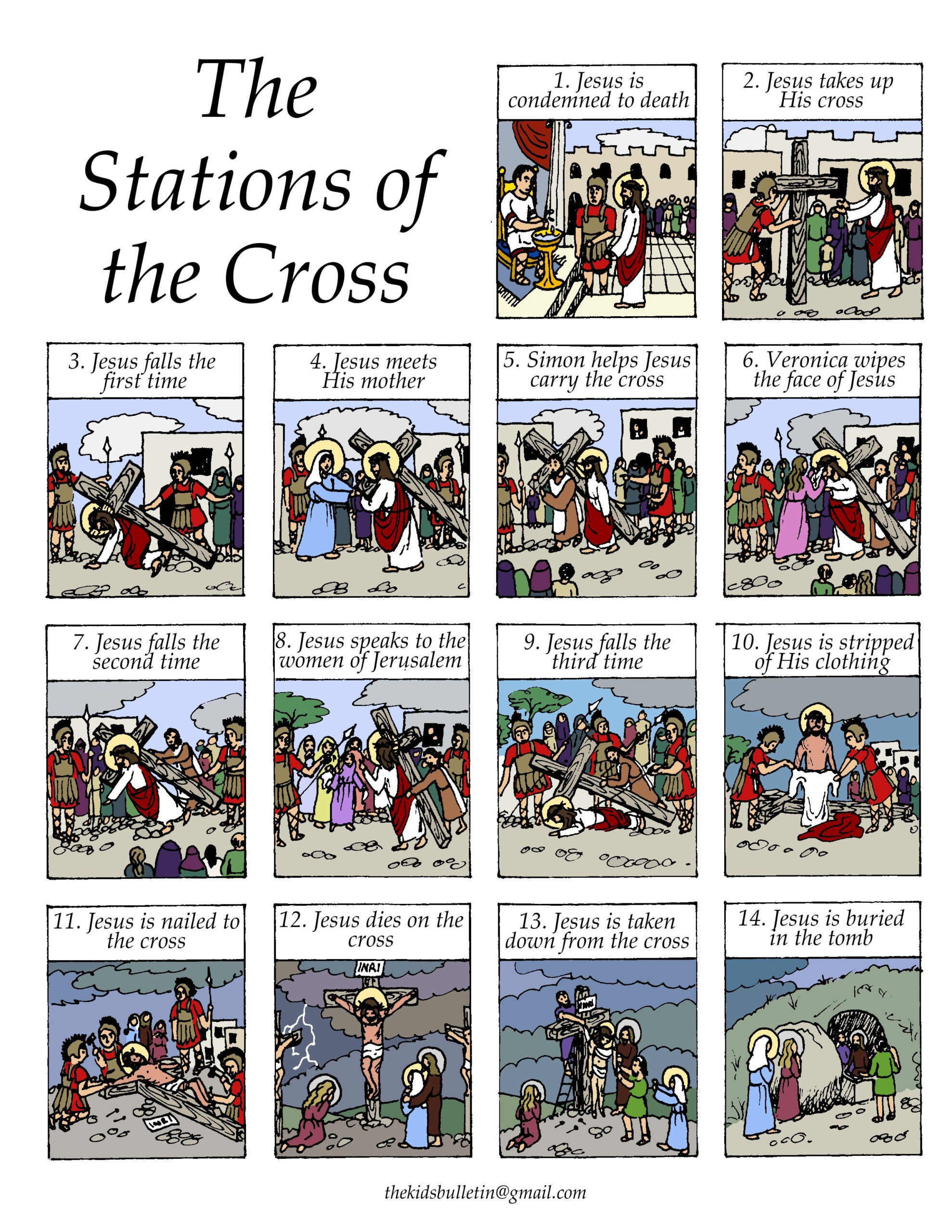 Stations Of The Cross Printable Worksheets Printable Worksheets