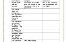 16 Free Esl Stereotypes Worksheets Stereotypes Printable Worksheets