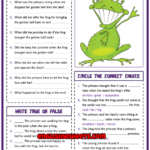 The Frog Prince Worksheets Printable