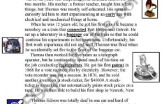 Edison ESL Worksheet By Hamdann