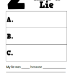 Two Truths And A Lie Worksheet Printable