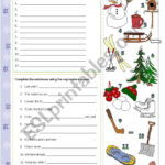 Winter Holidays Worksheets Printables
