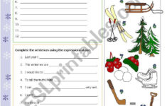 My Winter Holiday ESL Worksheet By Tecus