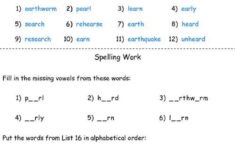 Year 3 Literacy Spellings Printable Resources Free Worksheets For
