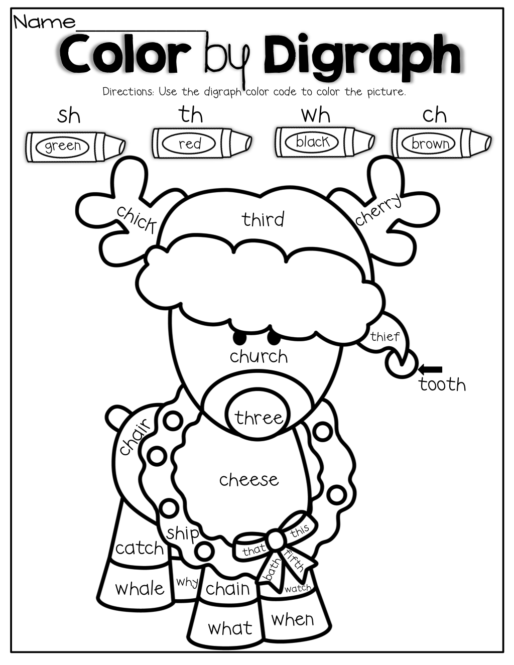 1St Grade December Christmas Worksheets Sight Word Search Phonics intended for Christmas Phonics Worksheets Kindergarten