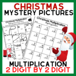 2 Digit2 Digit Multiplication Christmas Mystery Pictures Inside Christmas Mystery Picture Worksheets