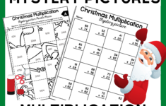 2 Digit2 Digit Multiplication Christmas Mystery Pictures pertaining to Christmas Mystery Pictures Worksheets