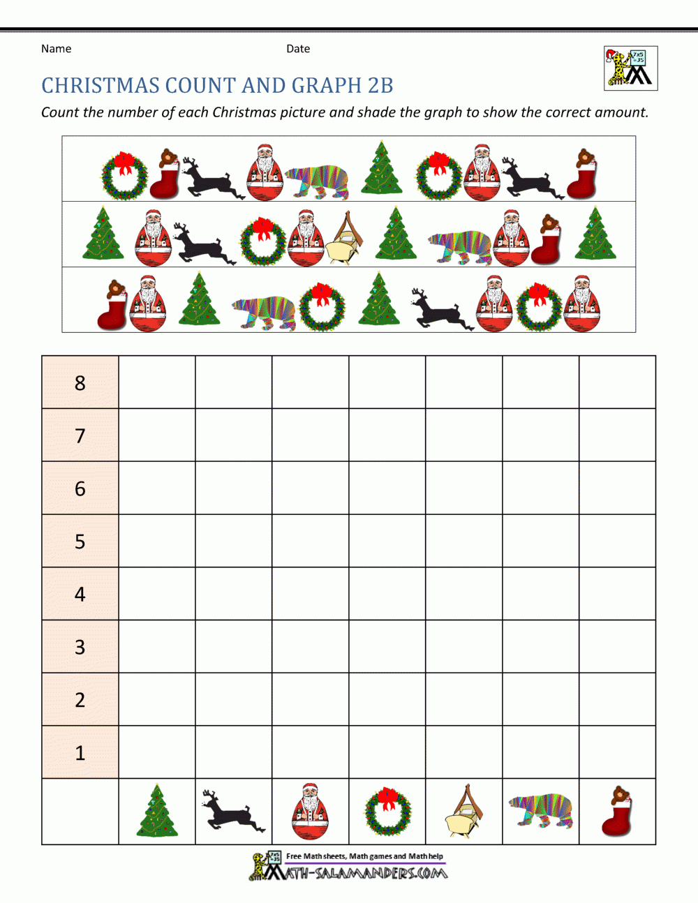 2Nd Grade Christmas Math Worksheets inside Christmas Math Worksheets For 2nd Grade