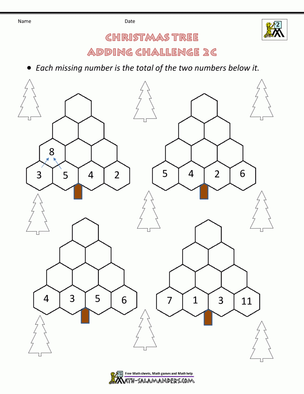 2Nd Grade Christmas Math Worksheets with Christmas Math Worksheets For 2nd Grade