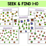 40+ Pages Of Fun Christmas Search And Find Counting To 10 For Christmas Search And Find Worksheets