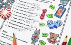 5 Fun Christmas Math Worksheets For Upper Elementary Classrooms throughout Christmas Shopping Problems with Tax and Discounts Worksheet Answers