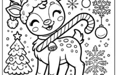 8 Free Reindeer Christmas Coloring Pages To Print inside Coloring Worksheets Christmas