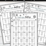 Addition And Subtraction With Regrouping Activities Christmas Edition Regarding Christmas Subtraction Worksheets Regrouping