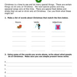 At Christmas: English Esl Worksheets Pdf & Doc Within Christmas Verb Worksheets