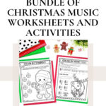 Bundle Of 4 Awesome Christmas Music Worksheets And Activities Within Christmas Music Worksheet