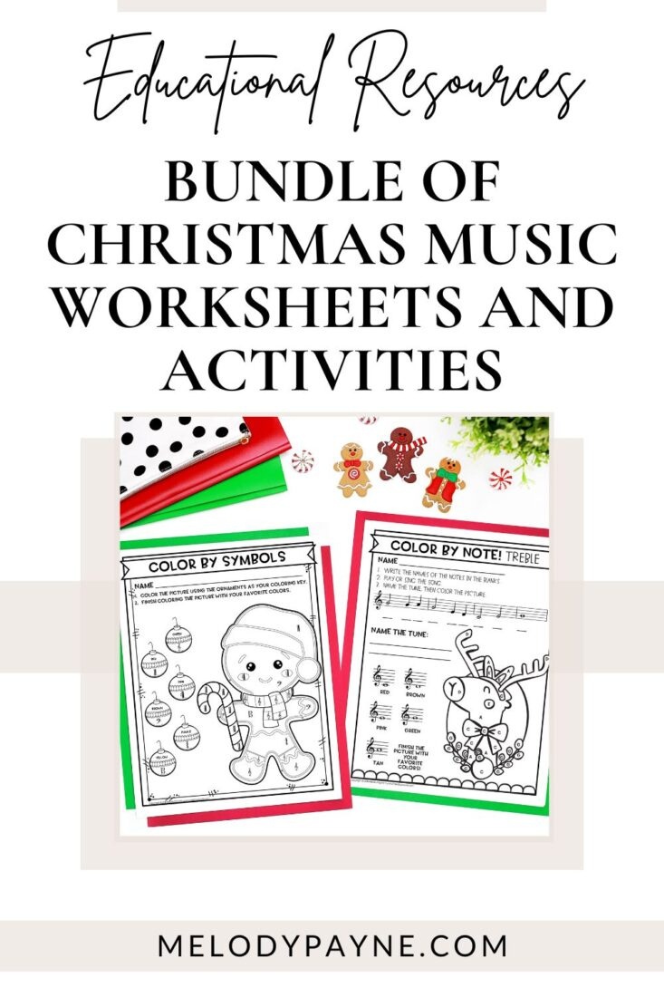 Bundle Of 4 Awesome Christmas Music Worksheets And Activities within Christmas Music Worksheet