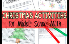 Christmas Activity Worksheets For Middle School Math - Make Sense in Christmas Math Worksheets Middle School