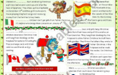 Christmas Around The World - Esl Worksheetmariaolimpia within Christmas Traditions Around the World Worksheet