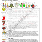 Christmas Around The World   Esl Worksheets.lefevre Within Christmas Traditions Around The World Worksheet