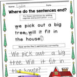 Christmas Capitalization And Punctuation Practice Worksheets For Intended For Christmas Punctuation Worksheets