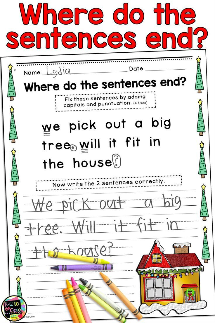 Christmas Capitalization And Punctuation Practice Worksheets For intended for Christmas Punctuation Worksheets