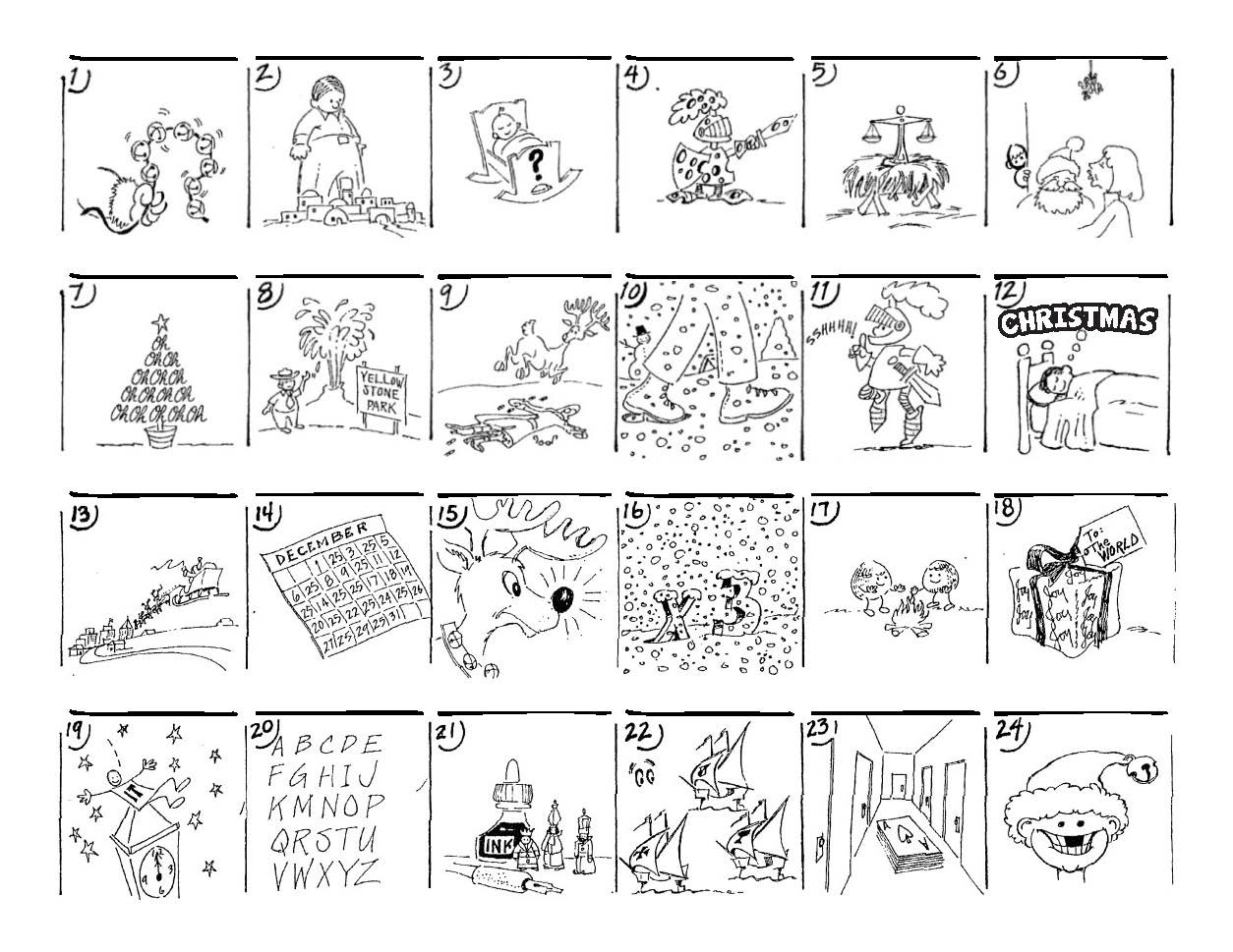 Christmas Carol Puzzles – The Button-Down Mind pertaining to Christmas Song Worksheet Answers