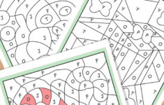 Christmas Colorletters - Santa, Candy Cane And Gifts for Color by Letter Christmas Worksheets