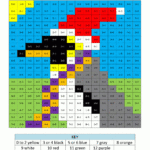 Christmas Colornumber Sheets For Kids Regarding Color By Number Christmas Worksheets Math