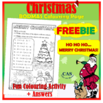 Christmas Colouring Page Freebie | Order Of Operations | Bodmas With Christmas Order Of Operations Worksheet