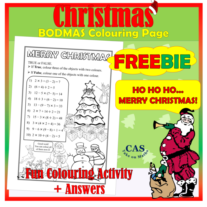 Christmas Order of Operations Worksheet