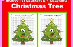 Christmas Coordinate Plane Graphing Picture- Christmas Tree Ii throughout Christmas Tree Graph Worksheet