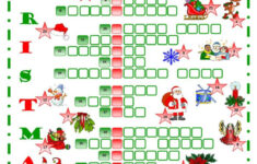 Christmas Crossword Crossword: English Esl Worksheets Pdf &amp; Doc for Christmas Worksheets Crossword