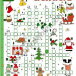 Christmas Crossword   Esl Worksheettecus Throughout Christmas Worksheets Crossword