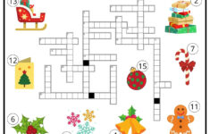 Christmas Crossword - Ezpzlearn pertaining to Christmas Worksheets Crossword