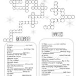 Christmas Crossword   Irregular Verb…: English Esl Worksheets Pdf Pertaining To Christmas Verb Worksheets